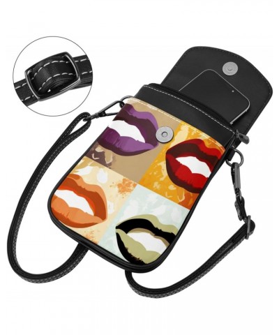 Crossbody Bags for Women,Crossbody Bag Men,Small Sling Bag,Abstract Kiss Modern Lips,Crossbody Purse $12.18 Crossbody Bags