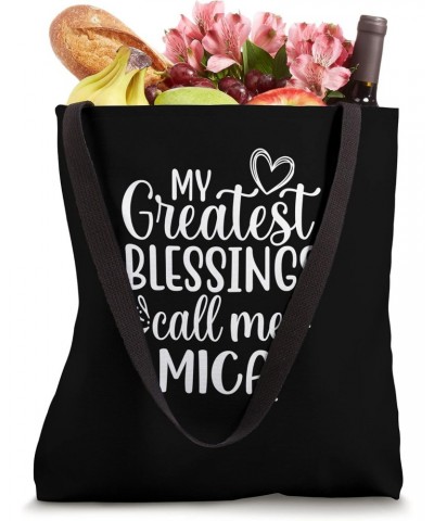 My Greatest Blessings Call Me Mica Serbia Serbian Grandma Tote Bag $13.50 Totes