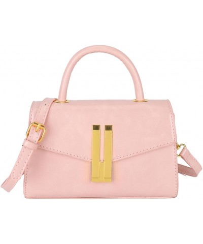 Small Crossbody Bag for Women Trendy Leather Shoulder Bag Vintage Crossbody Purse Top-handle Handbag Satchel Bag Pink $24.21 ...