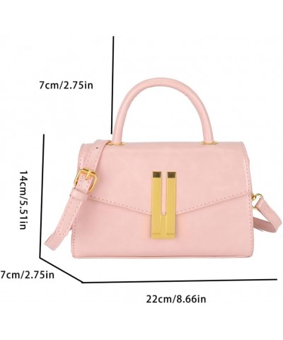 Small Crossbody Bag for Women Trendy Leather Shoulder Bag Vintage Crossbody Purse Top-handle Handbag Satchel Bag Pink $24.21 ...