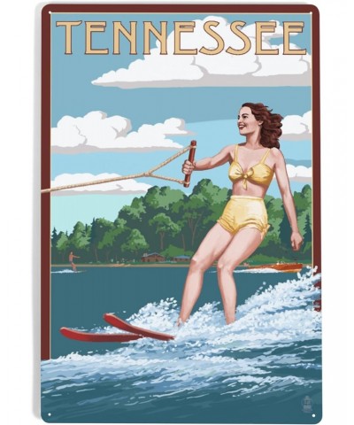 12x18 Inch Metal Sign, Tennessee, Water Skier and Lake $25.64 Totes