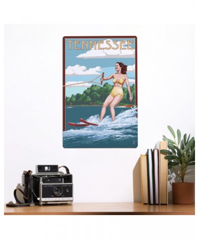 12x18 Inch Metal Sign, Tennessee, Water Skier and Lake $25.64 Totes