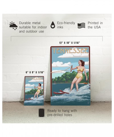 12x18 Inch Metal Sign, Tennessee, Water Skier and Lake $25.64 Totes