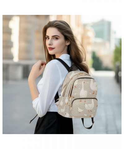 Cute Gooses Women Backpack Purse Travel Daypack Shoulder Bag $15.40 Backpacks