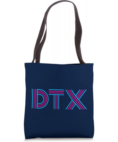 DTX Dallas TX Retro Linear Design Tote Bag $12.19 Totes