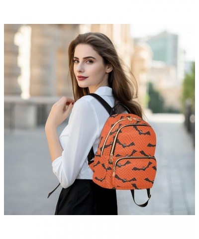 Halloween Skull Pattern Women's Backpack Wallet Casual Small Backpack Fashion Women's Travel Bag School Backpack Color033 Sma...