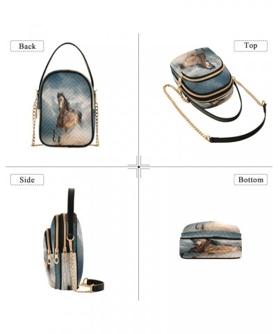 Crossbody Bags For Women Crossbody Bag Leather Chain Strap Multi Zipper Pockets Phone Purses Handbag Shoulder Bag Color 15 $1...