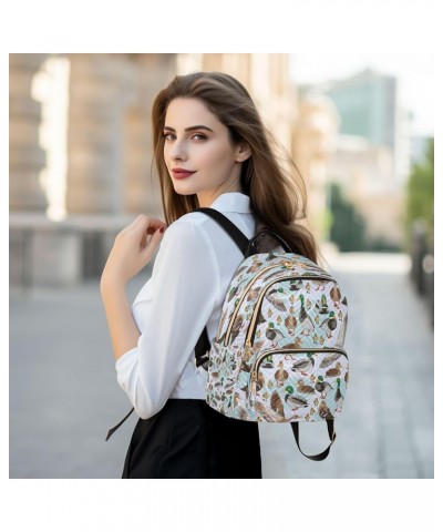 Color Mallard Ducks Women Backpack Purse Ladies Fashion Shoulder Bag Daypack Travel Bag 10L Medium $17.50 Backpacks