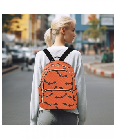 Halloween Skull Pattern Women's Backpack Wallet Casual Small Backpack Fashion Women's Travel Bag School Backpack Color033 Sma...