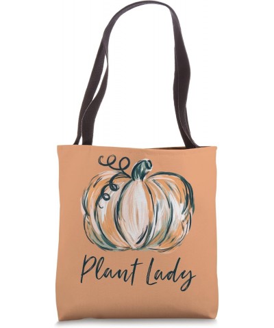 Plant Lady Watercolor Pumpkin Fall Thanksgiving Halloween Tote Bag $17.09 Totes