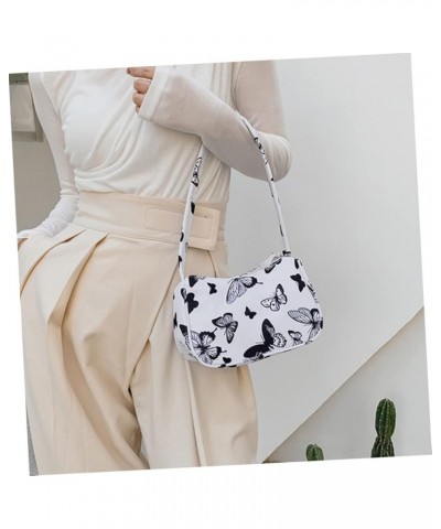 1pc Underarm Bag White Tote Bags for Women White Handbags for Women Canvas Bags for Kids Underarm Purse Assorted Color 2 $8.2...