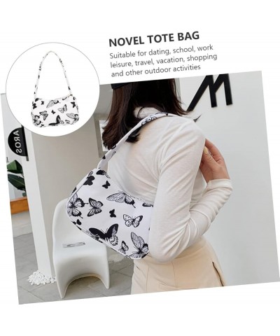 1pc Underarm Bag White Tote Bags for Women White Handbags for Women Canvas Bags for Kids Underarm Purse Assorted Color 2 $8.2...