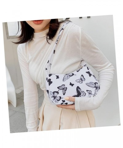 1pc Underarm Bag White Tote Bags for Women White Handbags for Women Canvas Bags for Kids Underarm Purse Assorted Color 2 $8.2...