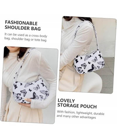 1pc Underarm Bag White Tote Bags for Women White Handbags for Women Canvas Bags for Kids Underarm Purse Assorted Color 2 $8.2...