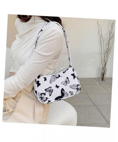 1pc Underarm Bag White Tote Bags for Women White Handbags for Women Canvas Bags for Kids Underarm Purse Assorted Color 2 $8.2...