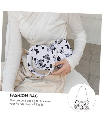 1pc Underarm Bag White Tote Bags for Women White Handbags for Women Canvas Bags for Kids Underarm Purse Assorted Color 2 $8.2...