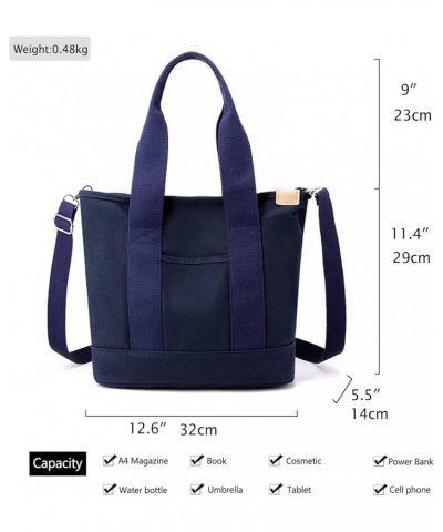 Canvas Crossbody Bags for Women Satchel Purses Handbags Shoulder Bags Travel Tote Messenger Bag for Teen Girls Blue $10.11 Ho...