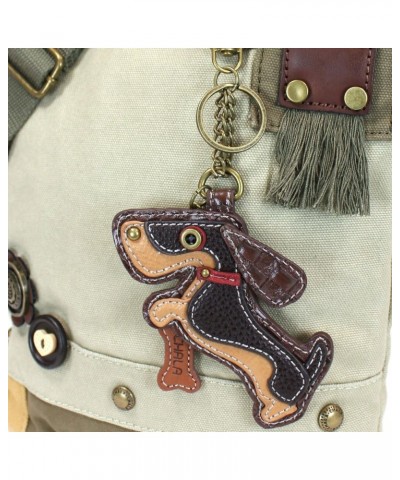 Patch Crossbody Bag Weiner Dog Dachshund Multi-color (Sand) $29.50 Crossbody Bags