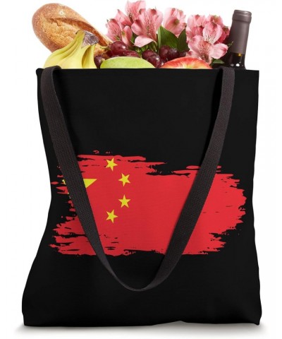 China National Flag Brush Effect Tote Bag $11.81 Totes