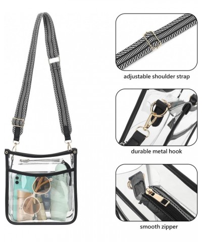 Clear Purse for Women Stadium, Small Clear Crossbody Bag for Concerts Sports $28.49 Crossbody Bags