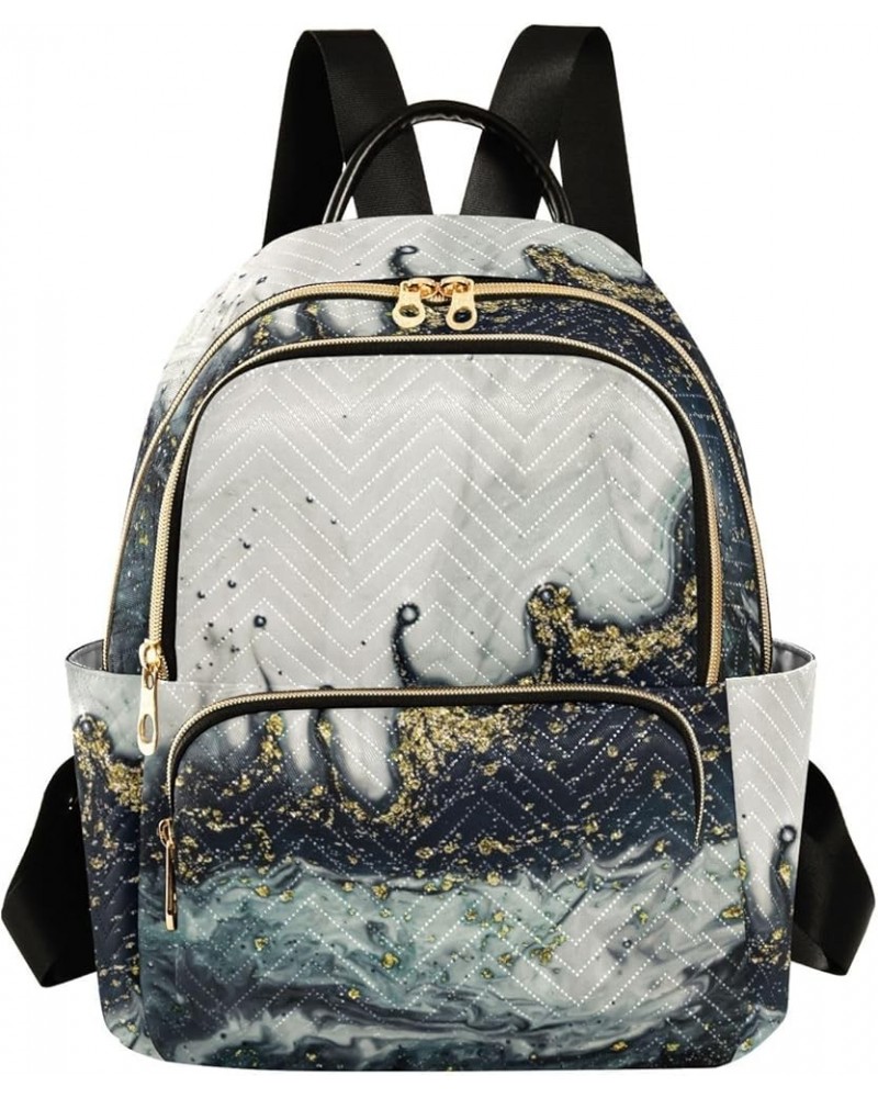 Women Backpack Rain Marble Durable Travel Backpack Lightweight Handbag Lady Purse Roomy Double Zipper Weekend Bag for Everyda...