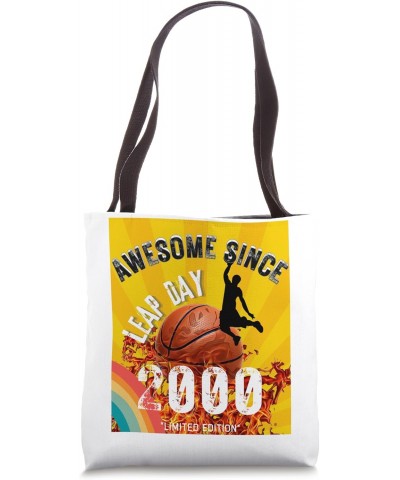 Basketball Leap Year 02-29-2000 Birthday Basketball Design Tote Bag $12.97 Totes