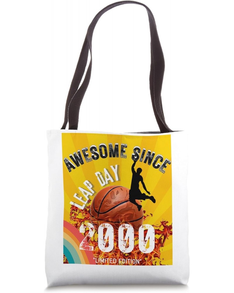 Basketball Leap Year 02-29-2000 Birthday Basketball Design Tote Bag $12.97 Totes