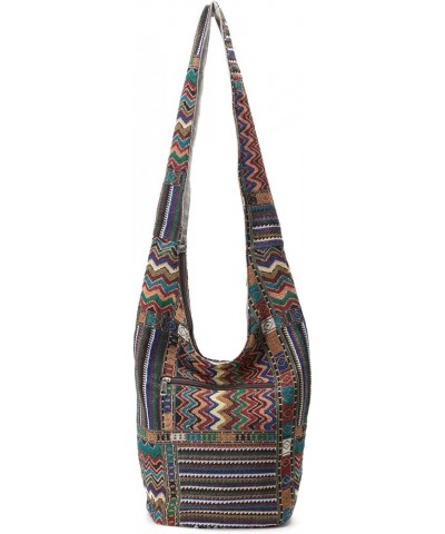 Women's Striped Hobo Shoulder Bag Crossbody Tote Bags Multicolored One-Size Multicolored $24.85 Totes