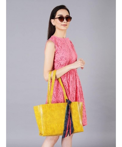 Women's Bag/Shoulder Bag/Tote Bag/Croc Pattern/Ice Bag Mustard $19.04 Totes