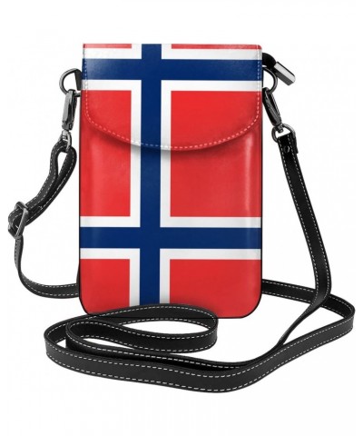 Norway Flag Small Crossbody Bag Cell Phone Pouch For Women Wallet Bag Coin Purse $16.73 Crossbody Bags