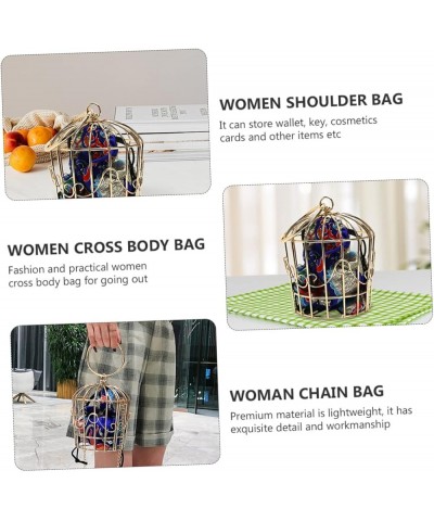 Bird Cage Bag Women Bag Crossbody Purses Crossbody Crossbody Sling Bags for Women Wedding Party Purse Blue $14.19 Crossbody Bags