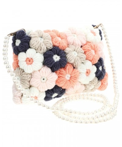 Phone Wallet 1pc Puff Flower Crossbody Bag Crossbody Sling Bag Woven Crossbody Bag Summer Bag Girls Phone Pouch Woven Bag Cro...