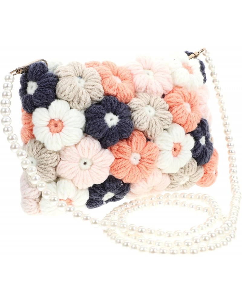 Phone Wallet 1pc Puff Flower Crossbody Bag Crossbody Sling Bag Woven Crossbody Bag Summer Bag Girls Phone Pouch Woven Bag Cro...