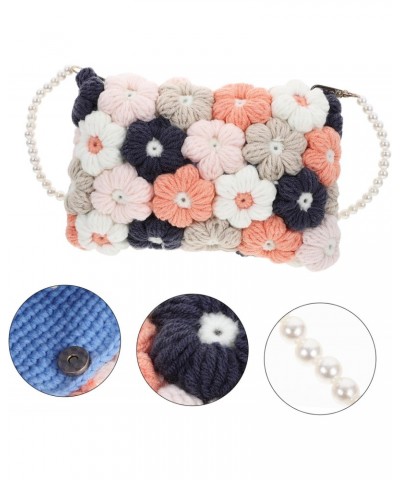 Phone Wallet 1pc Puff Flower Crossbody Bag Crossbody Sling Bag Woven Crossbody Bag Summer Bag Girls Phone Pouch Woven Bag Cro...