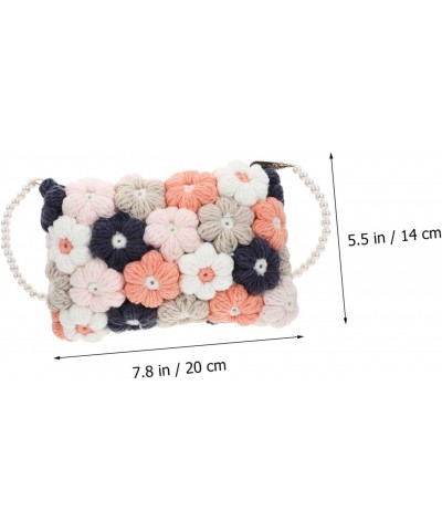 Phone Wallet 1pc Puff Flower Crossbody Bag Crossbody Sling Bag Woven Crossbody Bag Summer Bag Girls Phone Pouch Woven Bag Cro...