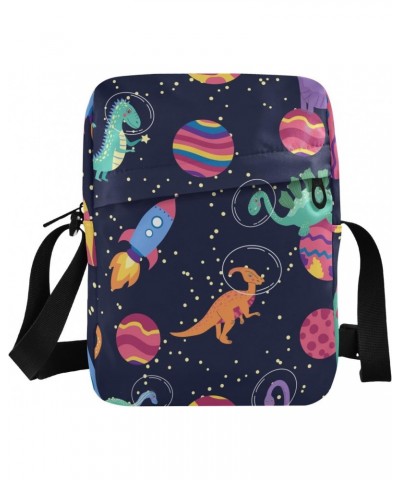 Crossbody Phone Bag Dinosaur in Space Planet Small Messenger Shoulder Bag Cash Handbag Wallet Purse(238br7b) $12.97 Crossbody...