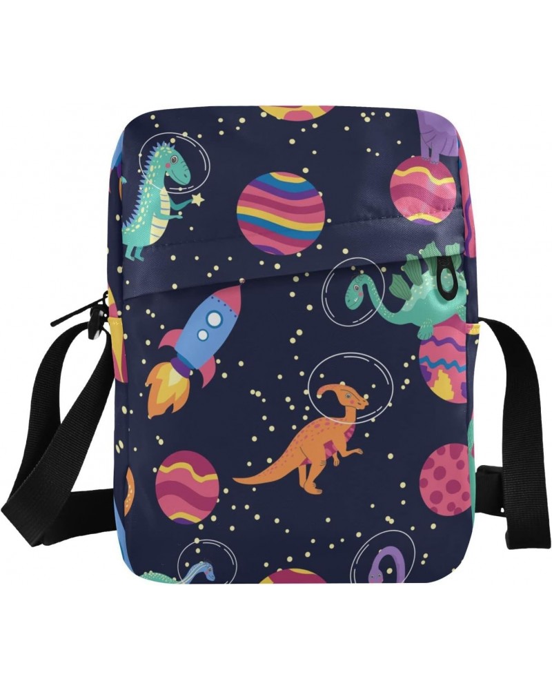 Crossbody Phone Bag Dinosaur in Space Planet Small Messenger Shoulder Bag Cash Handbag Wallet Purse(238br7b) $12.97 Crossbody...