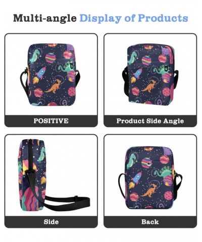 Crossbody Phone Bag Dinosaur in Space Planet Small Messenger Shoulder Bag Cash Handbag Wallet Purse(238br7b) $12.97 Crossbody...