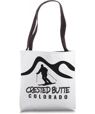 Ski Crested Butte Simple Traditional Crested Butte CO Locals Tote Bag $9.00 Totes