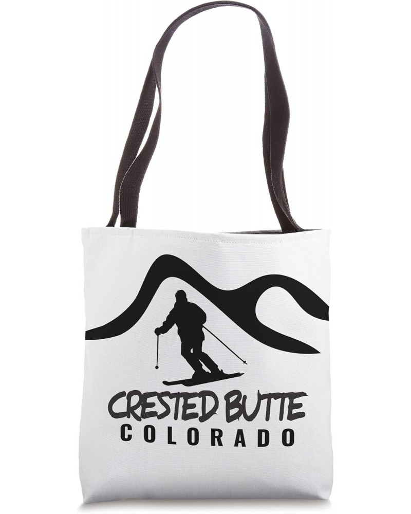 Ski Crested Butte Simple Traditional Crested Butte CO Locals Tote Bag $9.00 Totes