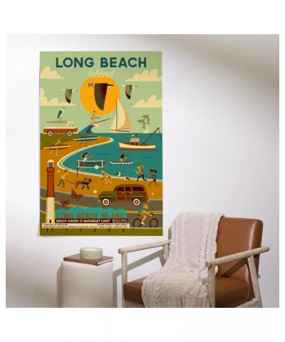 36x54 Inch Giclee Print, Long Beach Island, New Jersey, Barnegat Light, Geometric, Daytime $47.69 Totes