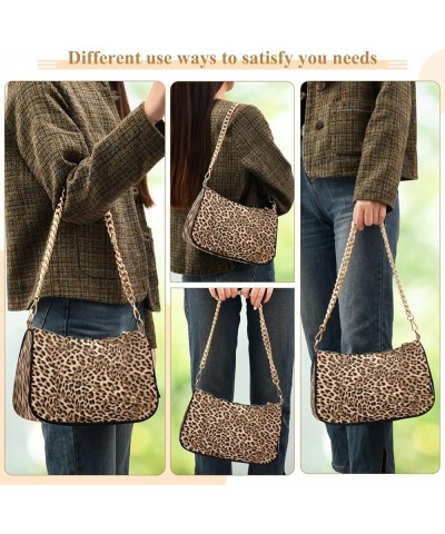 American Usa Flag Camouflage Women Shoulder Bag Clutch Tote Handbags Beautiful Leopard Print $16.49 Shoulder Bags