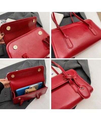 Shoulder Purse Red Shoulder Bag for Women Cute Red Purse Red Purses for Women Trendy Purses for Women 2024 Y2k Purse Red $16....