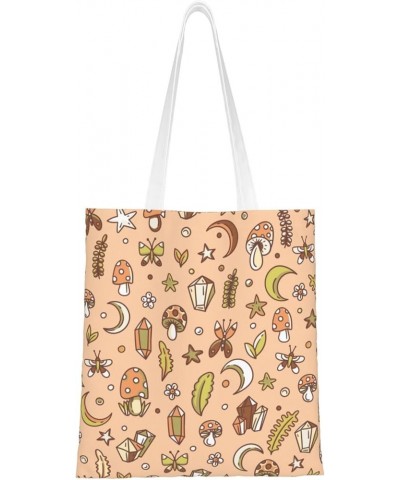 Mushrooms Single Shoulder Fashion Canvas Tote Shopping Bags Handbags For Men And Women Mushrooms4 $11.33 Totes