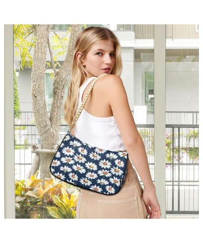 Daisy Flower Ladybirds Shoulder Bag for Women Shoulder Handbags with Zipper Closure Mini Shoulder Purse Crossbody Bags for Wo...