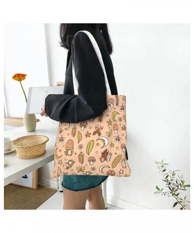 Mushrooms Single Shoulder Fashion Canvas Tote Shopping Bags Handbags For Men And Women Mushrooms4 $11.33 Totes