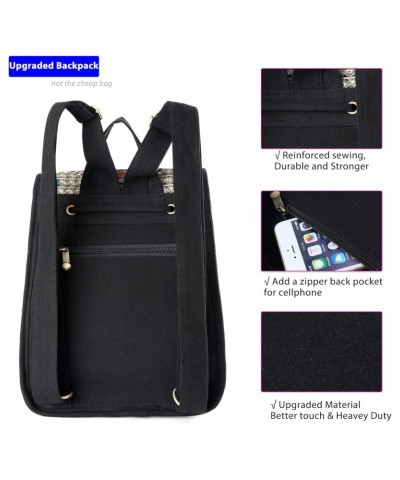 2 pcs Embroidered Backpack Purse for Women Shoulder Bag Travel Purse Daypack $22.61 Backpacks