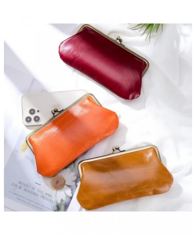 Ladies Wallet Coin Purse Genuine Leather Phone Bag Women Large Capacity Long Clutch Multi-Function Handbag Retro Creative Sto...