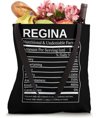 Regina Nutrition Facts Funny Sarcastic Personalized Name Tote Bag $14.03 Totes