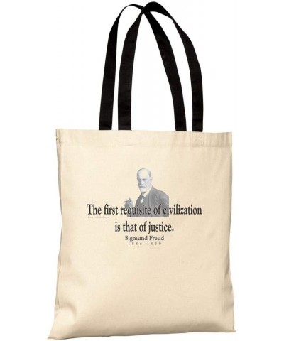 Tote Bag - Sigmund Freud Quote - The first requisite of civilization $10.00 Totes